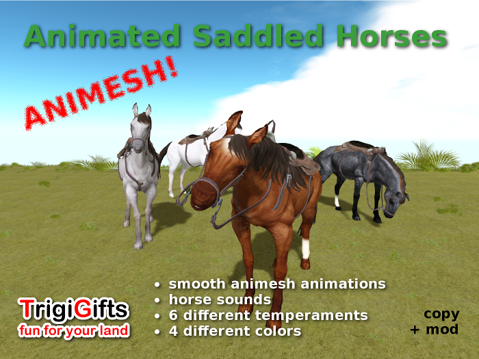 Second Life Marketplace Horses
